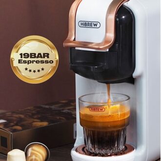 HiBREW H2B 5 in 1 Multi-Capsule Cold & Hot Coffee Maker （Black)