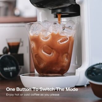 HiBREW H2B 5 in 1 Multi-Capsule Cold & Hot Coffee Maker (White)