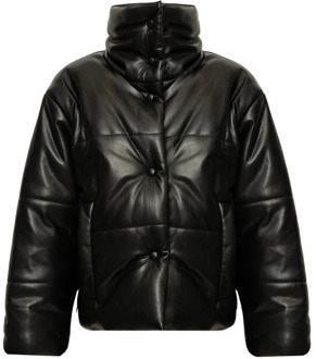 Hide puffer jacket Nanushka , Black , Dames - L,M,S,Xs