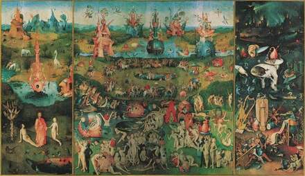 Hieronymus Bosch - Garden Of Earthly Delight Kunstdruk 116x67cm