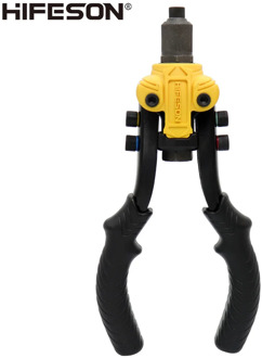 HIFESON 11"Riveter Gun Auto Rivet Tool Blind Rivet Nut Gun Heavy Hand Inser Nut Tool Manual Mandrels 2.4/3.2/4/4.8/6.4mm