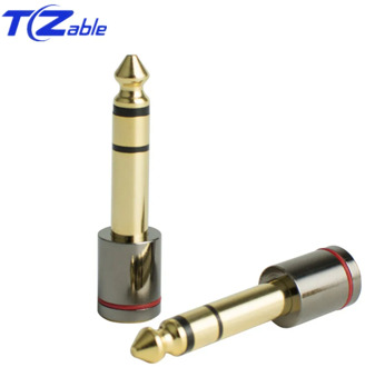 Hifi 6.35 Headphones Jack 6.5mm Male To 3.5mm Female Audio Adapter Gold Plated Stereo Microphone Earphone Audio Connector