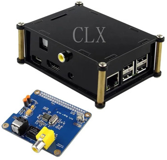 HIFI DiGi+ Digital Sound Card I2S SPDIF Optical Fiber with case for Raspberry Pi 3 B Plus / 3B / Pi 2 model B and B+ / A+