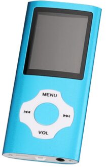 Hifi Mini Mp3 Speler Muziek Outdoor Sport Walkman Met Oortelefoon Fm Radio 1.8 Inch Tft Lcd-scherm 16Gb 32gb Micro Sd Tf Card Blauw / 16GB