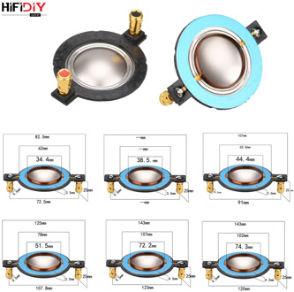 HIFIDIY LIVE 34.5 38 44.5 51.5 72 74 Core Tweeter Voice Coil Membrane Titanium Film Treble Speaker Repair accessories DIY Parts