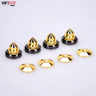HIFIDIY LIVE 4 Sets or 4 PCS speaker Stand Feet Foot Pad zinc alloy metal (NOT pure copper) Spikes Cone Floor Foot Nail M28*26