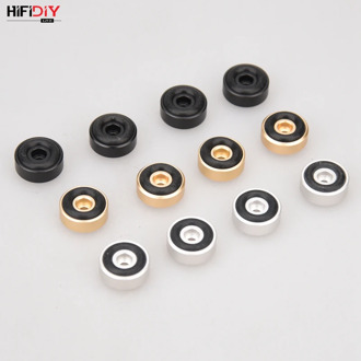 HIFIDIY LIVE Aluminum Speaker box Spikes Stand Feet Pad Amplifier DAC Decoder Audio Computer rubber buffer Floor Foot Nail M20*8