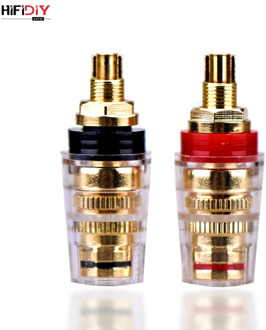 HIFIDIY LIVE DIY speaker terminal connector binding post HIFI amplifier Pure cupper Gold-plated Banana socket junction Box M8 L8