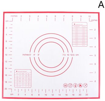 Hifuar Siliconen Bakken Mat Met Schaal Rolling Deeg Pad Kneden Deeg Mat Non Stick Gebak Oven Liner Bakvormen