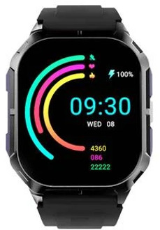 HiFuture FutureFit Ultra3 Smartwatch - IP68, 2 TFT - Zwart
