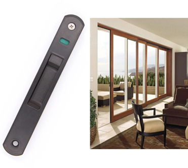 High 1 Pcs Sliding Glass Door Window Handle Lock Hook Style Flush Mount Zinc Alloy LG66