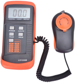 High Accuracy Professional Digital Light Meter 0.1~200,000Lux LX1330B With Data Hold And Peak Reading Hold Function