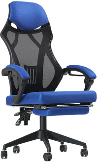 High Back Mesh Office Gaming Chair Computer Desk Chairs with Footrest Thick Padding and Ergonomic Sillas Gamer Lacework