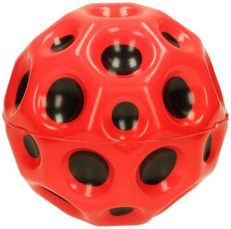 High bounce ball moon Ø9cm rood