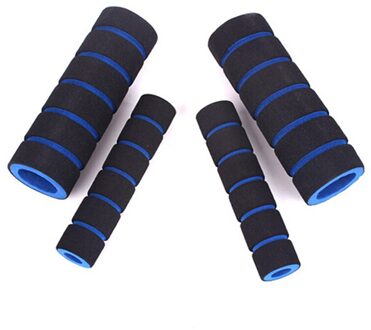 High-Density Foam Auto Grips, Mountainbikes, Vouwfietsen, Motorfietsen, Rem Stuur, Opvouwbaar, antislip, 4 Stuks. Blauw