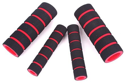 High-Density Foam Auto Grips, Mountainbikes, Vouwfietsen, Motorfietsen, Rem Stuur, Opvouwbaar, antislip, 4 Stuks. Rood