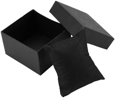 High-End Box Van Horloge Opslag Sieraden Opbergdoos Verpakking Boxsolid Kleur Doos Neutraal Papier Box Armband Armband Sieraden opslag zwart