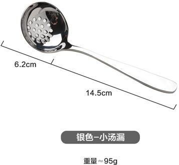 High-End Creatieve 304 Rvs Verdikte Huishoudelijke Lepel Lek Lepel Lepel Servies Bubble Lepel Pap Lepel 7