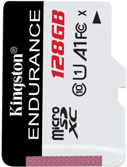 High Endurance 128 GB microSDXC Wit