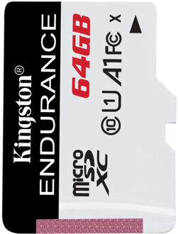 High Endurance 64 GB microSDXC Wit