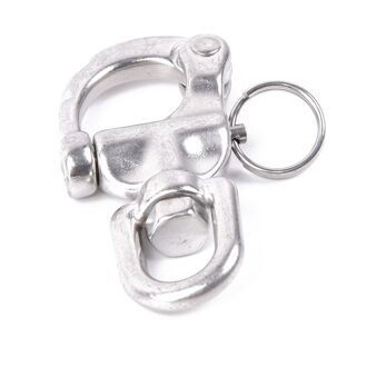 High hardness Accessory Marine Boat Swivel Snap Shackle 70mm Silver 316 Stainless Steel Yacht