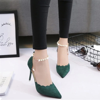 High-heeled shoes female fashion sexy hollow with sandals summer Korean version of the thin breathable shoes women Pumps #1