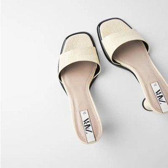 high-heeled slippers female 2020 summer new nude animal print printed sandals and slippers with thick toe and open toe