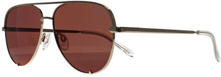 High Key Micro GLD goudbruin zonnebril