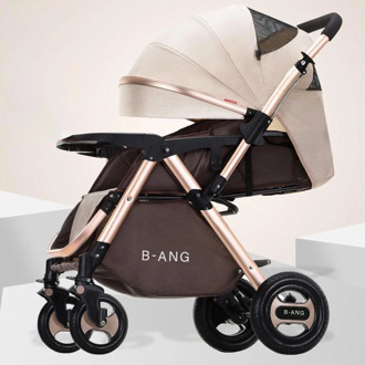 High landscape Baby stroller Two way baby carriage Can Sit On A Reclining Light Folding Four-wheeled carrige newborn pram