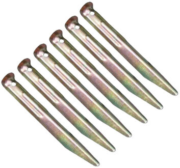 High Peak Stalen tentharingen (set van 6) Grijs - One size