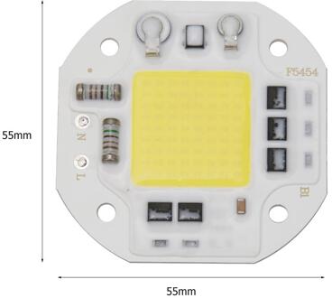 High Power 20W Cob Led Lamp Chip AC220V Led Lamp Overstroming Licht Chip Diy Schijnwerper Volledige Spectrum Wit Warm drie Lichte Kleuren