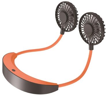High Power Lui Opknoping Hals Fan Verstelbare 7 Blad Usb Oplaadbare Koelventilator 5200 Mah Nekband Hand Ventilator Conditio Y