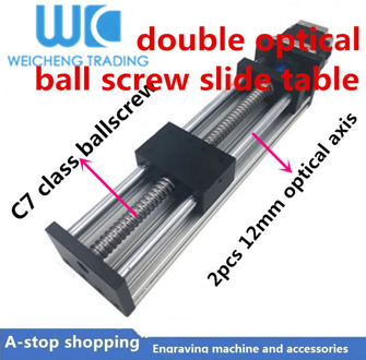 High Precision GGP 50 100mm Ball Screw 1204 1605 1610 Slide Rail Linear Guide Moving Table Actuator Module 3D Printer XYZ