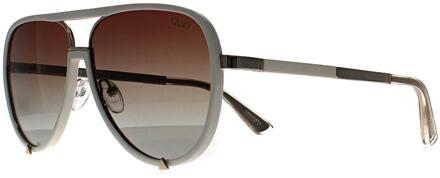 High Profile WHT wit bruin gradiënt zonnebril - One Size