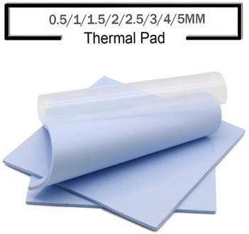 High quality 100*100mm Thermal conductivity 2.0W GPU CPU LED Heatsink Cooling Conductive Silicone Pad Thermal Pad