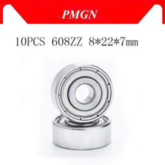 High quality 10pcs ABEC-5 608ZZ Deep groove ball bearing 608 ball Bearing 608 2Z metal Sealed 608 608Z 608ZZ 8*22*7