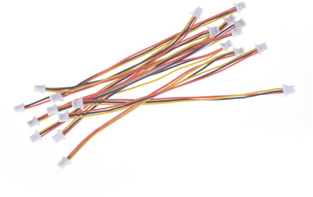 High Quality 10X Mini Micro SH 1.0mm 3-Pin JST Double Connector Plug Wires Cables 100MM