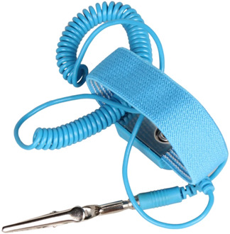 High Quality 2 pcs Portable Ground Lead Adjustable Antistatic Bracelet Wired Discharge Wristband Workplace Safety Accessories