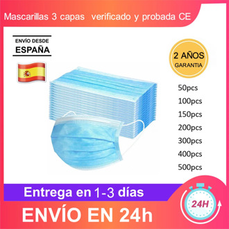 High quality 3 layer mask. It offers up to 98% protection against viruses and bacteria. Free Fast shipping from Spain