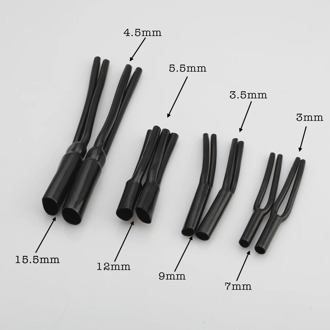 High Quality 4PCS Cable Pants 7mm 9mm 12mm 15.5mm Speaker Audio Cable Wire Pants Boots Y Splitter Pant HIFI DIY Audio Cable