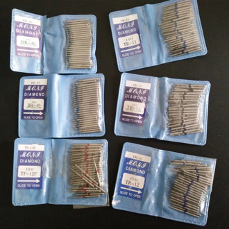 High quality 50pcs Dental Diamond FG High Speed Burs for Polishing Smoothing Dental Burs