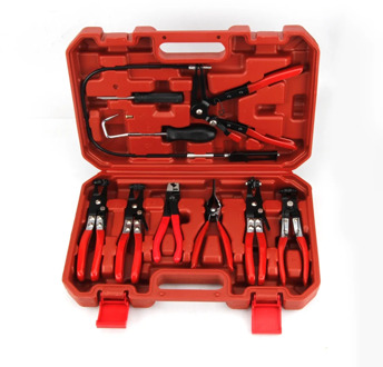 High quality 9Pcs Auto Hose Clamp Ring Plier Set Flexible Wire Cable Bend Type Remover Oil Seal Screwdriver Car Repairing Tools