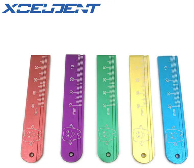 High Quality Aluminium Dental Endo Rulers Span Measure Scale Endodontic Finger Rulers Dentist Tools Materials