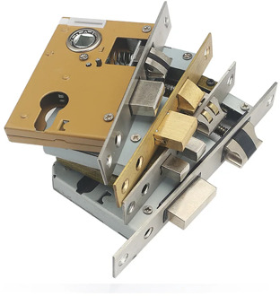 High Quality Brass Lock Body silence Copper Tongues Universal Door Handle lock Replacement spare parts Hardware accessories