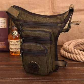 High Quality Canvas/Nylon Men Drop Leg Fanny Bag Military Waist Pack Bag Belt Hip Bum Purse Shoulder Crossbody Messenger Bags