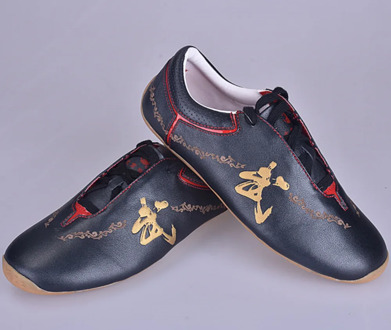 High Quality Cowhide Tai Chi Shoes Soft Genuine Leather Kung Fu Wushu Shoes Martial Arts Sneaker Sports Training Footwear
