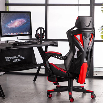 High Quality Gaming Chair Office Chairs with Footrest Ergonomic Computer Game Chairs for Internet Household Reclining Swivel