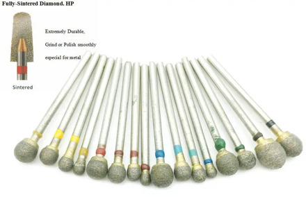 High Quality HP Dental Diamond Fully Sintered Burs Durable Grind or Polish Smoothly Especial for Metal 2.35mm