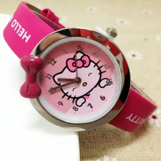 High Quality Kids Watch hello kitty Fashion Casual Student Girl Boy Watch Cute Cartoon Waterproof Watch For Kids Children