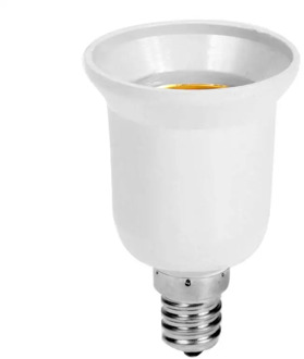 High Quality Material Socket Light Bulb Adapter Lamp Holder New E14 To E27 LED Halogen CFL Light Bulb Lamp Adapter Hot Sell